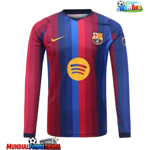 Camiseta Barcelona Primera Equipación Replica 2026-27 mangas largas